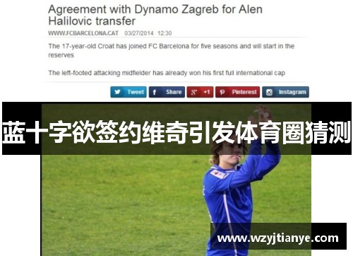 蓝十字欲签约维奇引发体育圈猜测